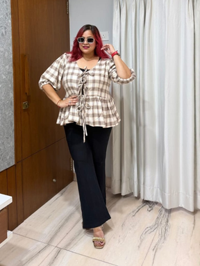 Namrata Featuring in Desert Check Top