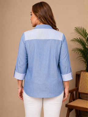 Chambray Contrast Shirt