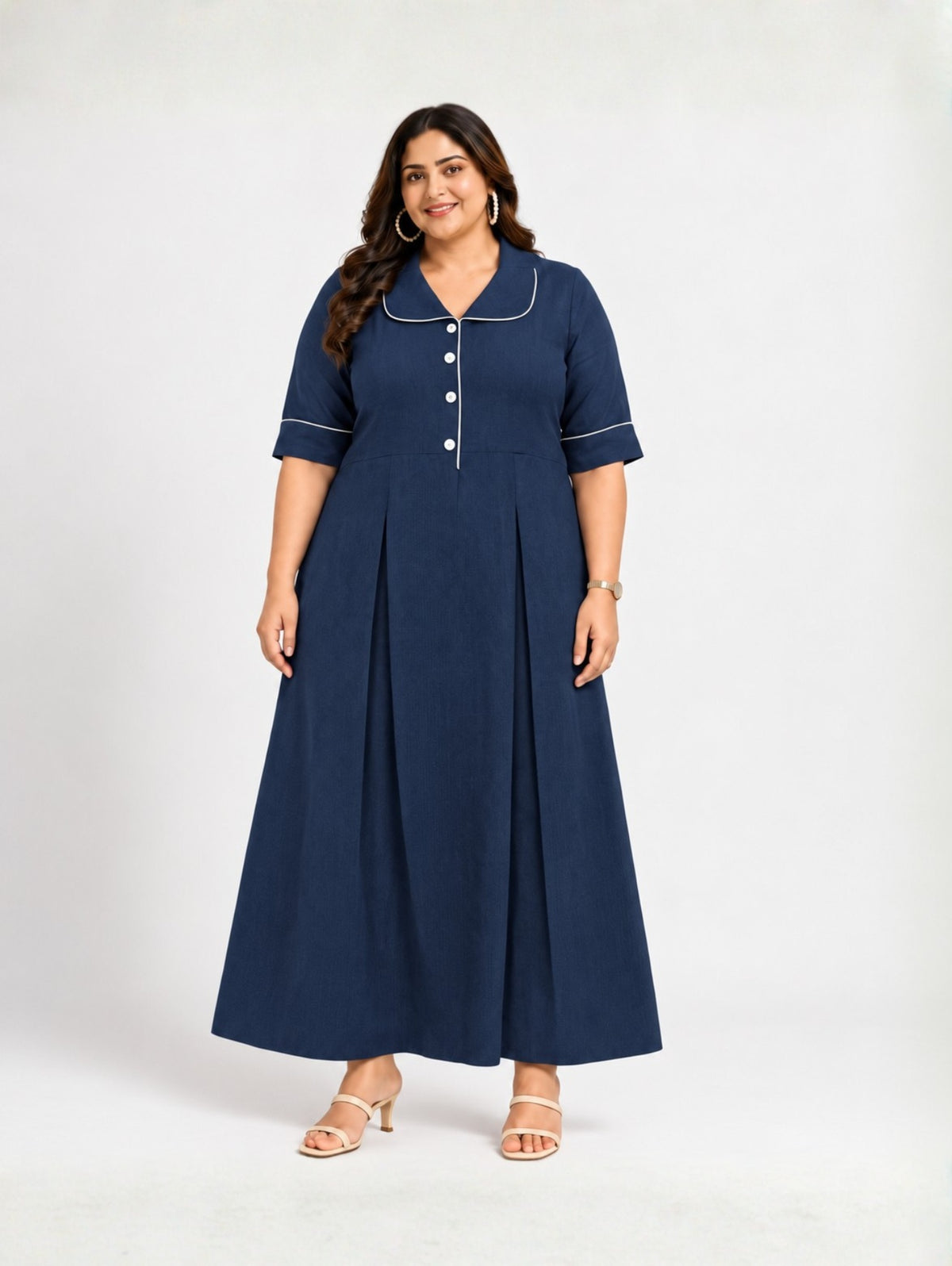 Navy Aria Maxi Dress