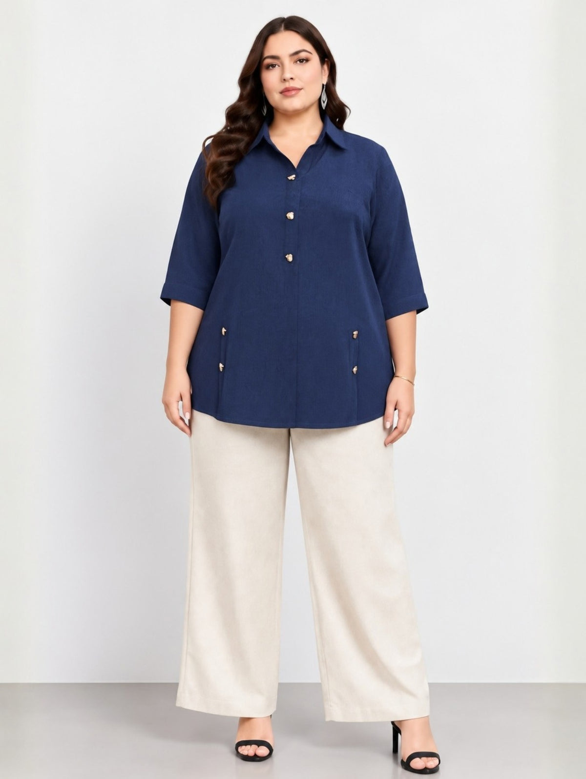 Navy Statement Top