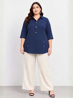 Navy Statement Top