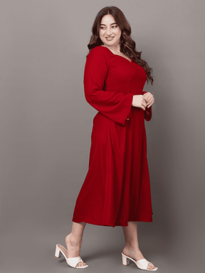 Maroon Velvet Dream Dress