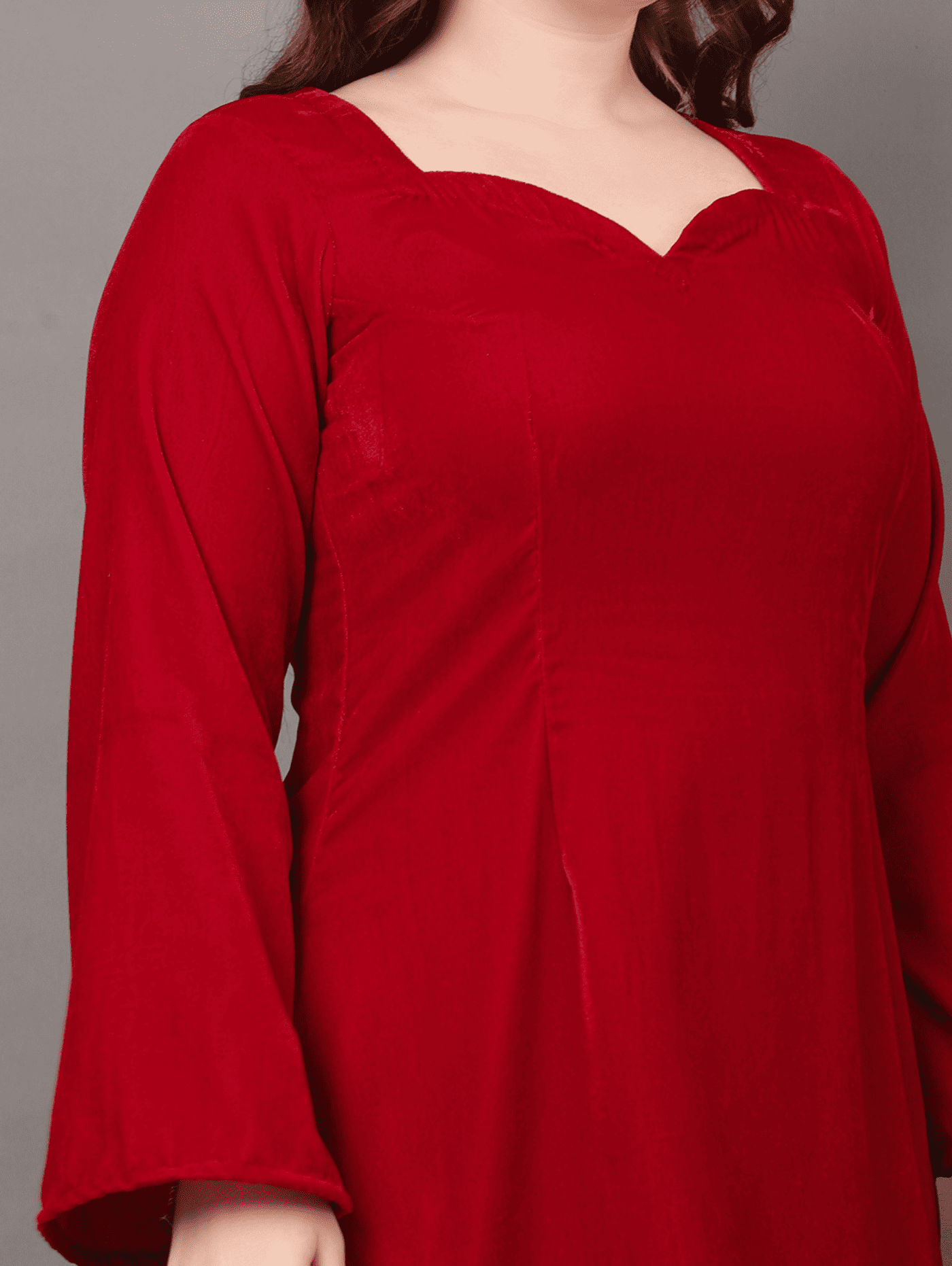 Maroon Velvet Dream Dress