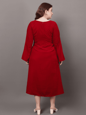 Maroon Velvet Dream Dress
