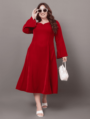 Maroon Velvet Dream Dress