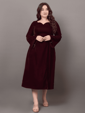 Wine Velvet Dream Dress