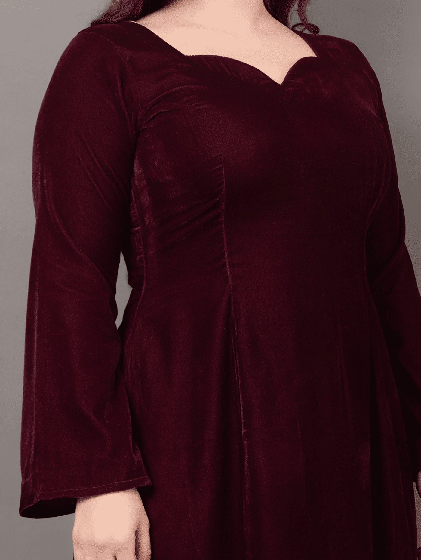 Wine Velvet Dream Dress