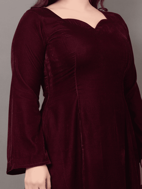 Wine Velvet Dream Dress