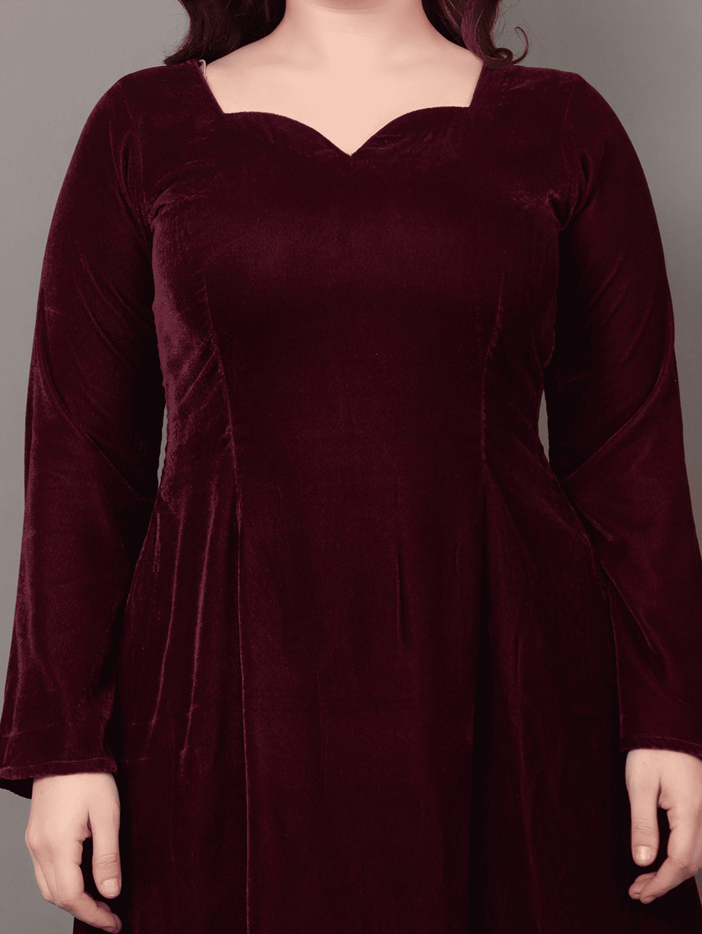 Wine Velvet Dream Dress