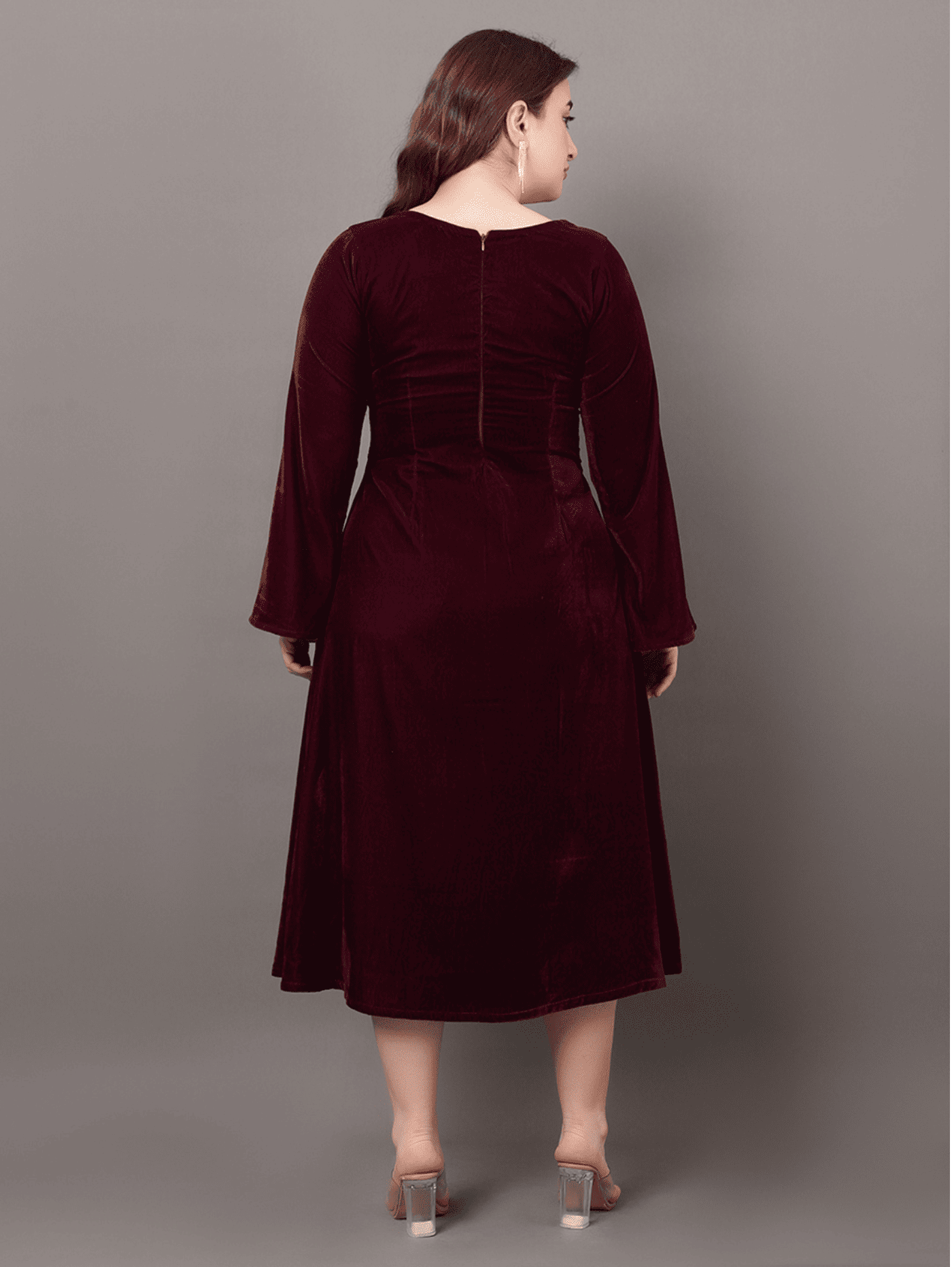 Wine Velvet Dream Dress