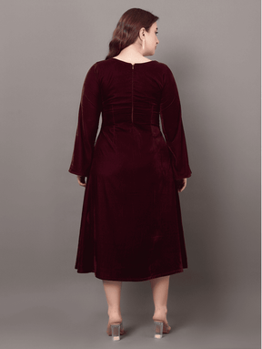 Wine Velvet Dream Dress