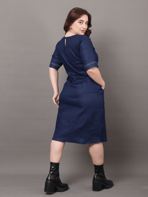 Seamline Denim Dress