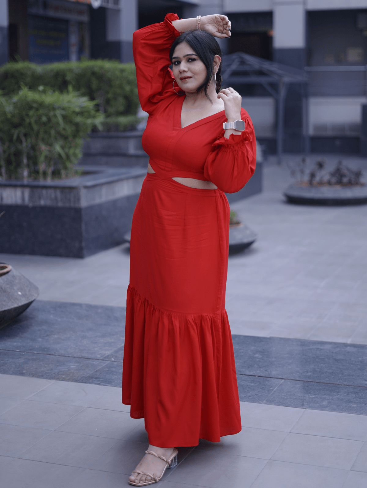 Red Oasis Dress