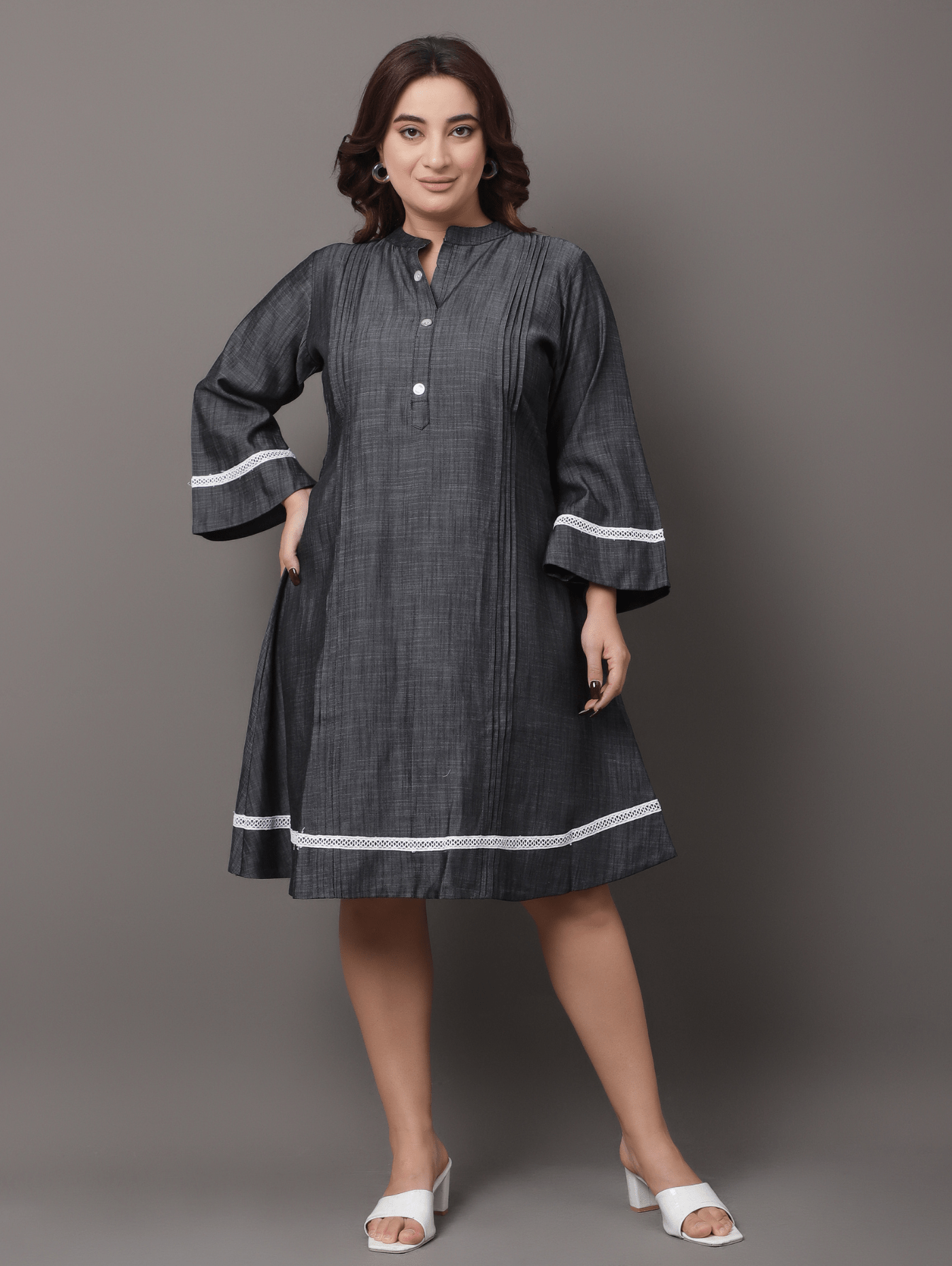 Denim Lacy Dress