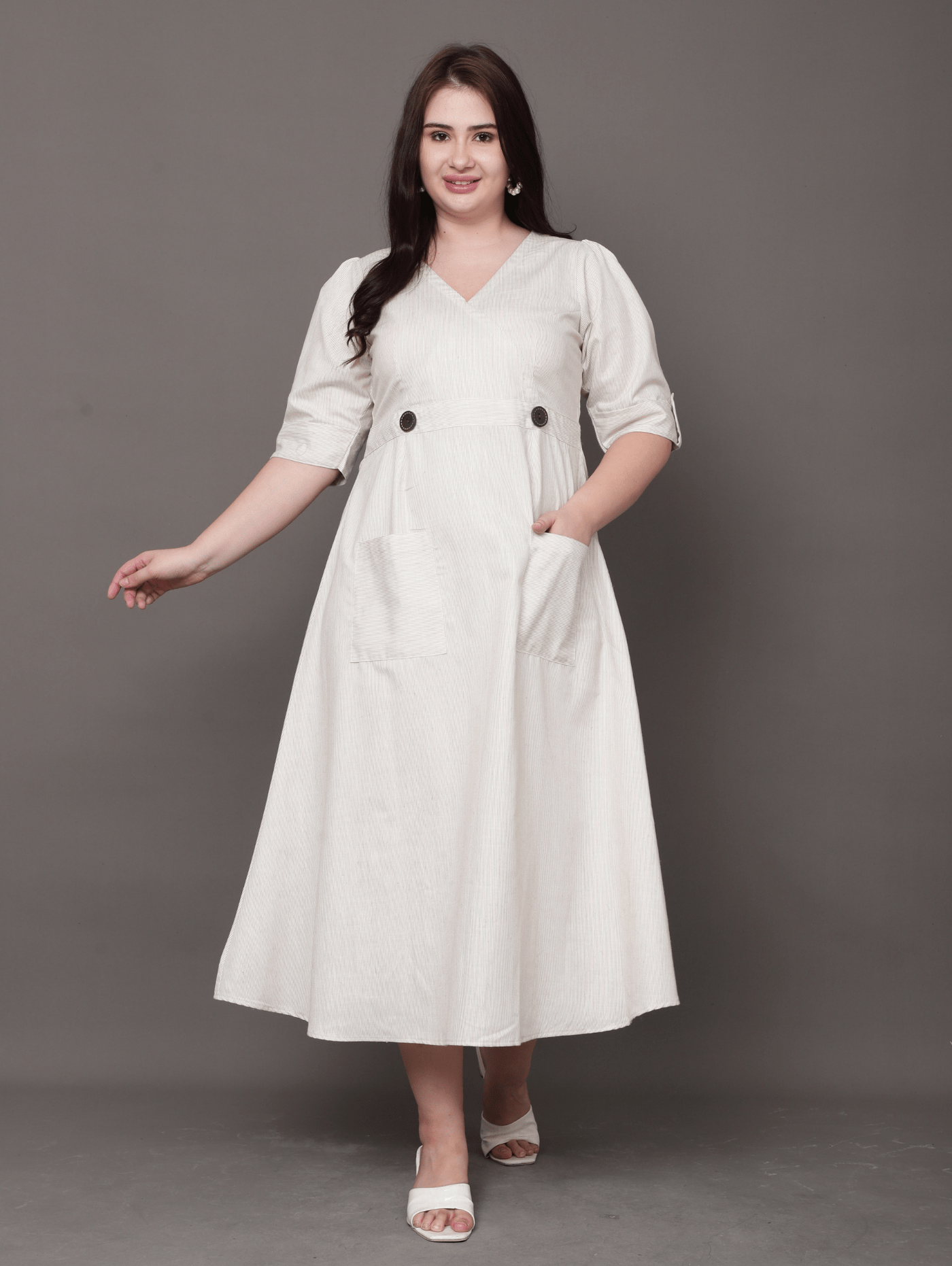 The Aurea Linen Midi