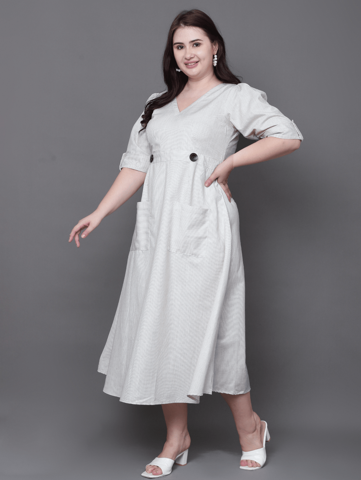 The Aurea Linen Midi