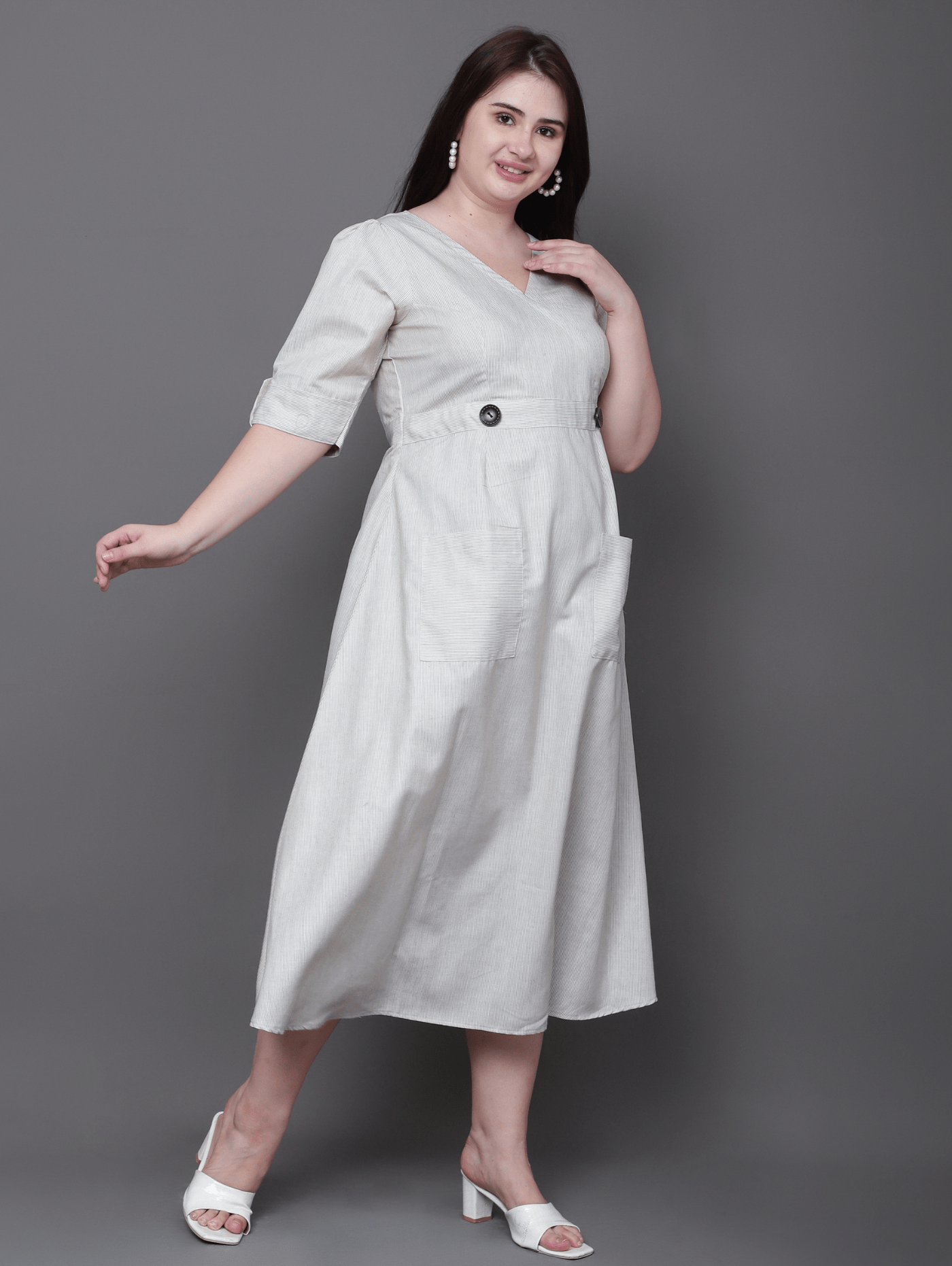 The Aurea Linen Midi
