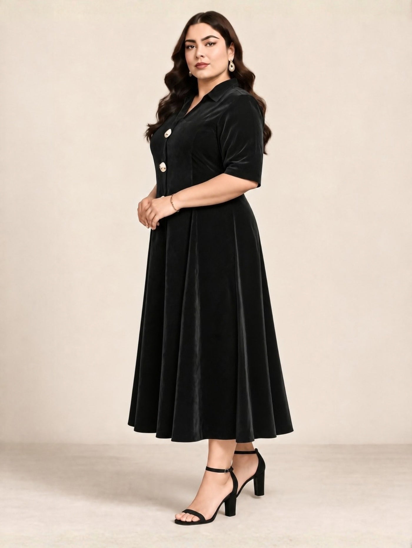 Zara Glamour Velvet Dress