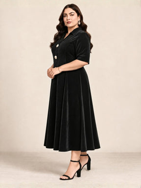 Zara Glamour Velvet Dress
