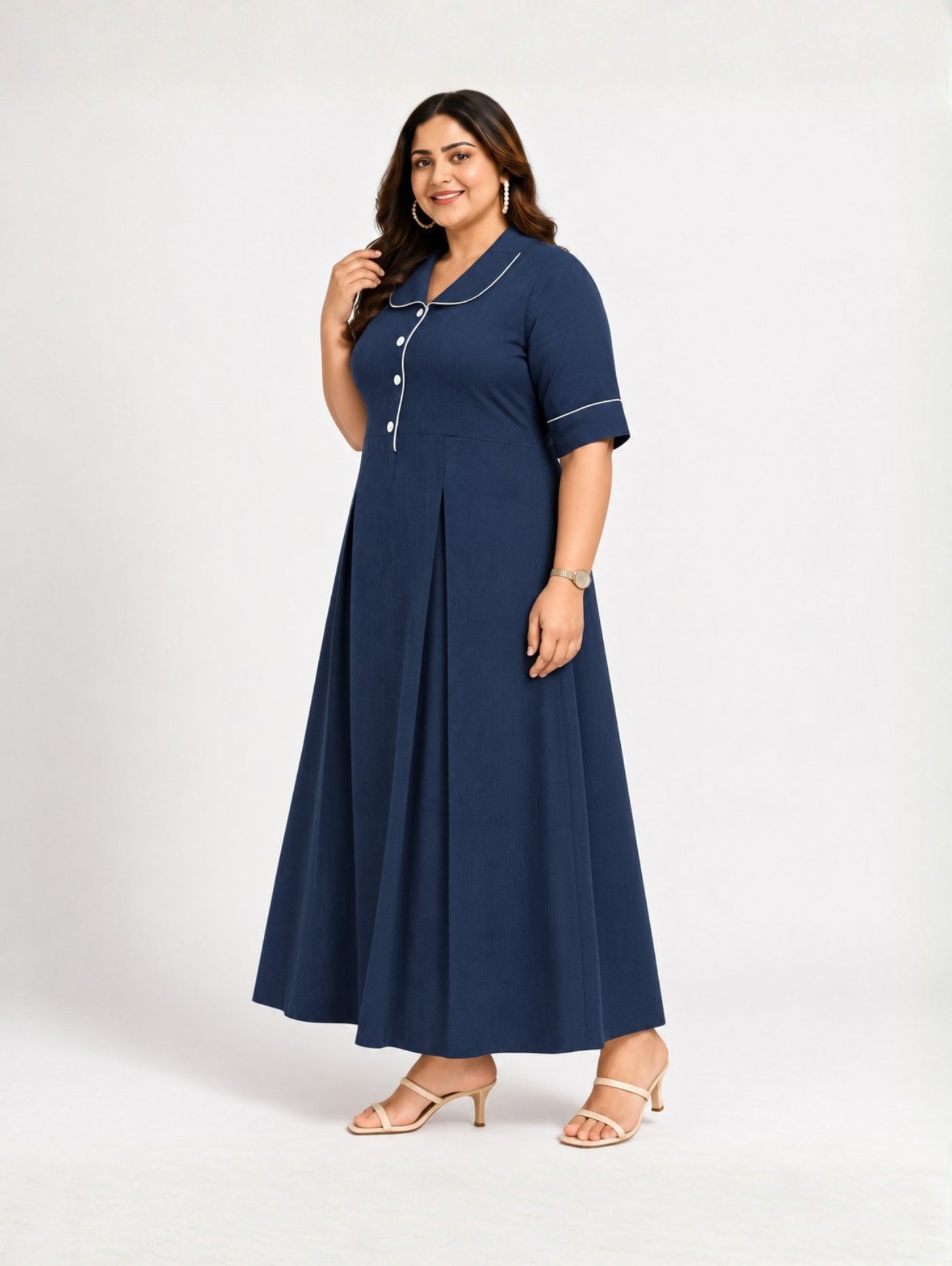 Navy Aria Maxi Dress