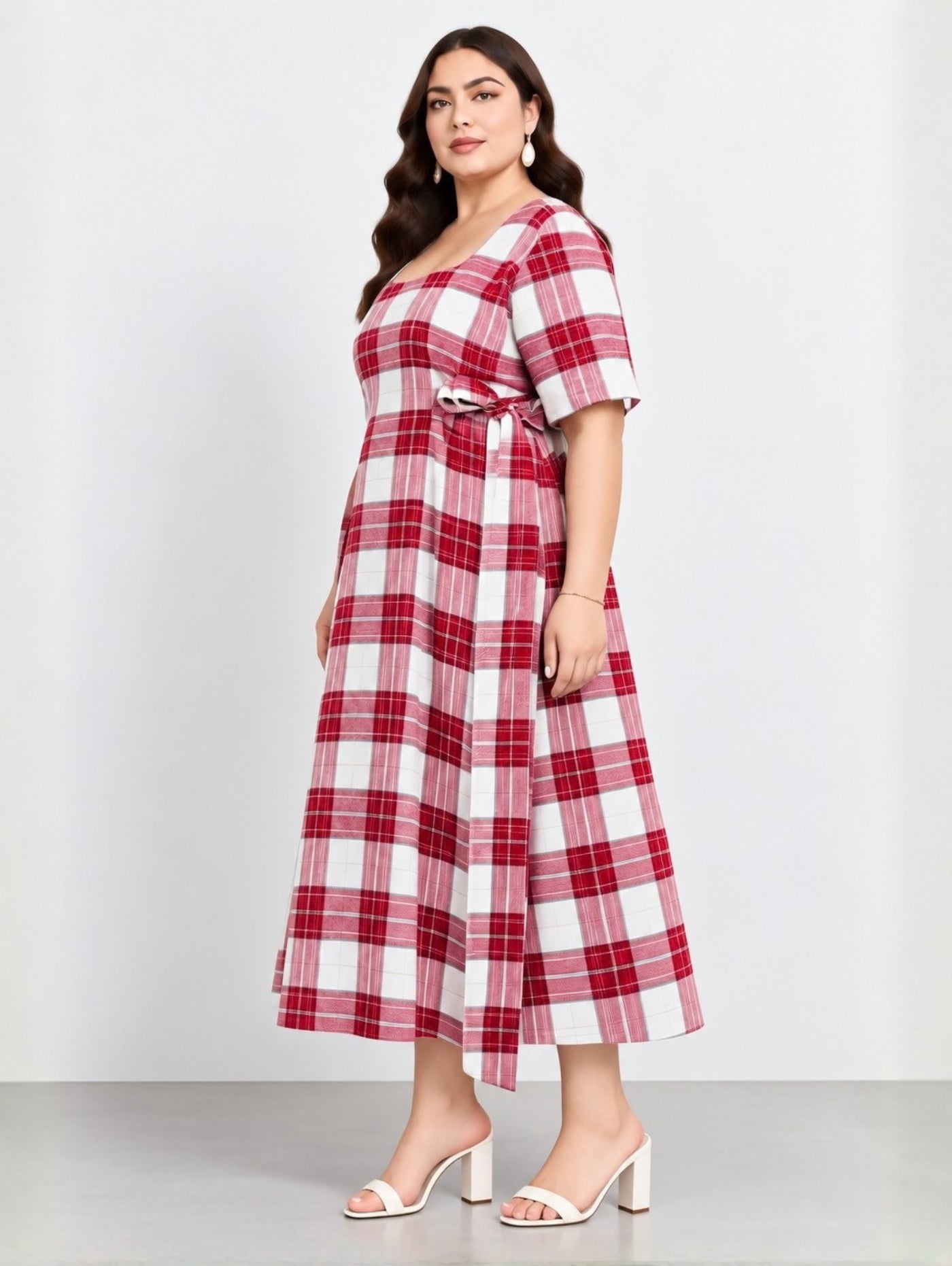 Checkmate Midi Dress