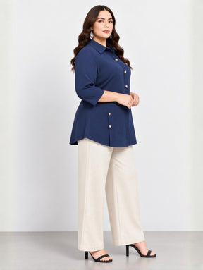 Navy Statement Top