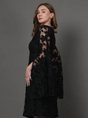 Curve Lux Black Lace Dress