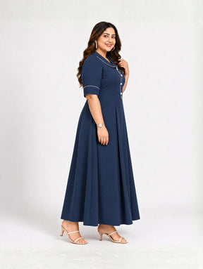 Navy Aria Maxi Dress