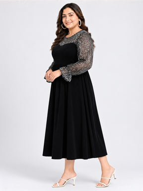 Evara midnight velvet  dress