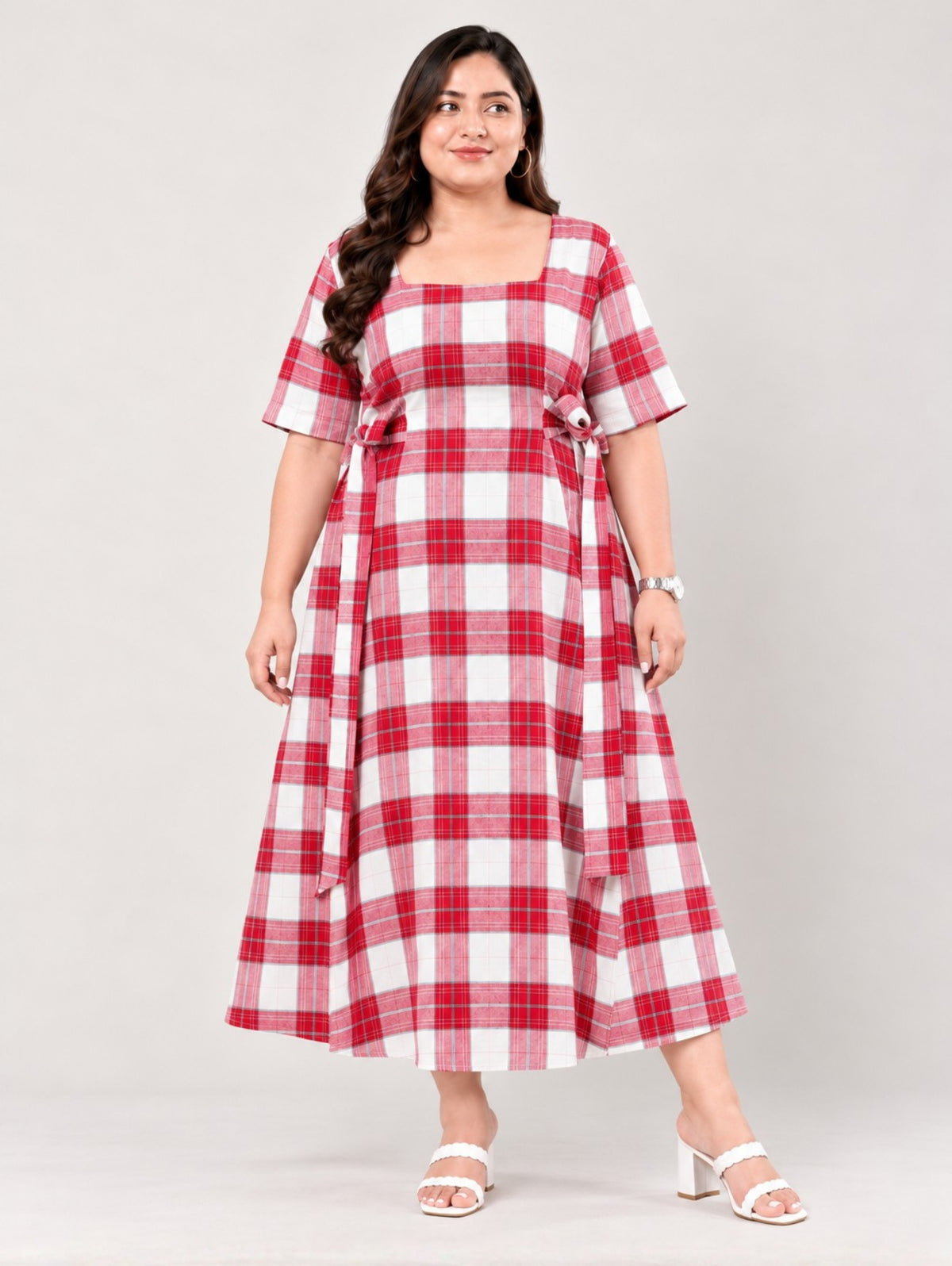 Checkmate Midi Dress