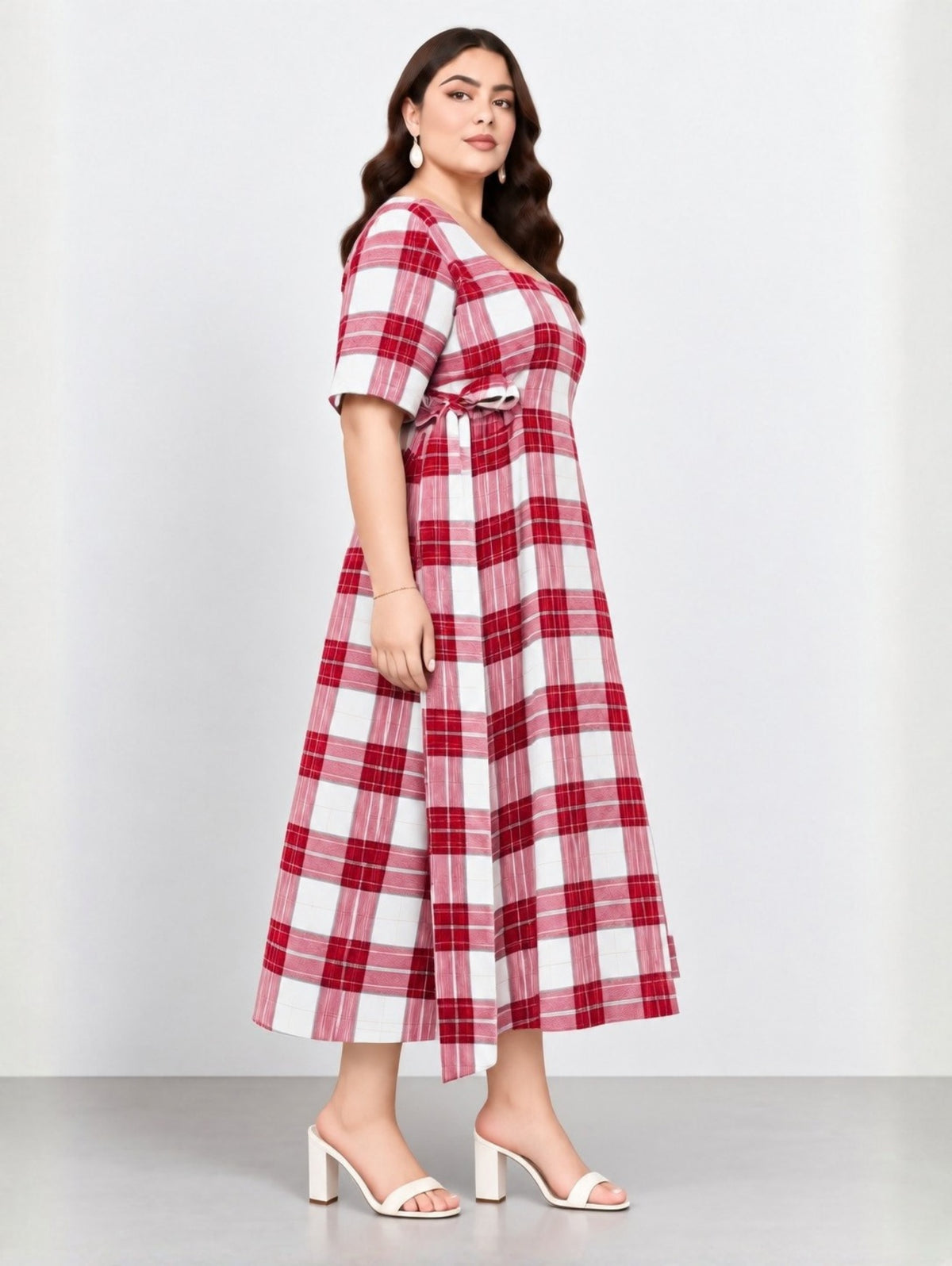 Checkmate Midi Dress