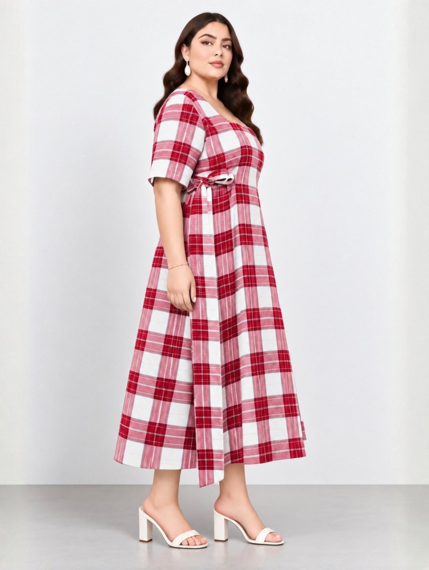 Checkmate Midi Dress