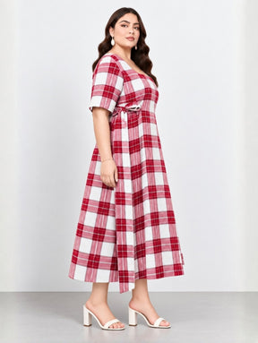 Checkmate Midi Dress