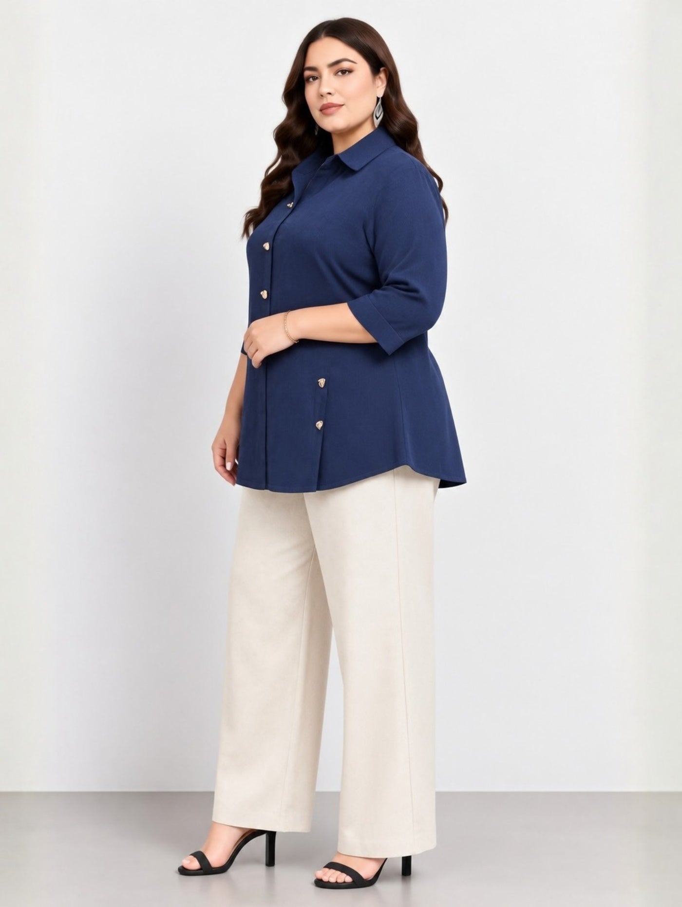 Navy Statement Top