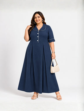 Navy Aria Maxi Dress