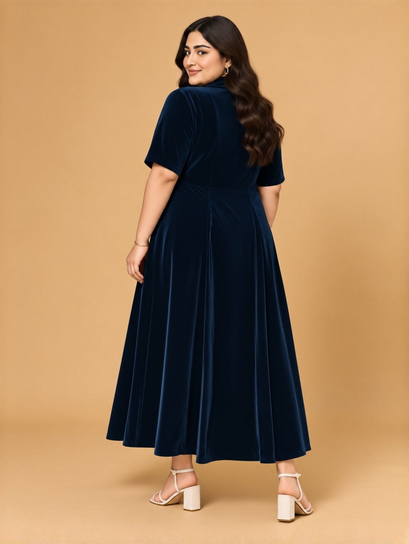 Majestic Charm Velvet Dress