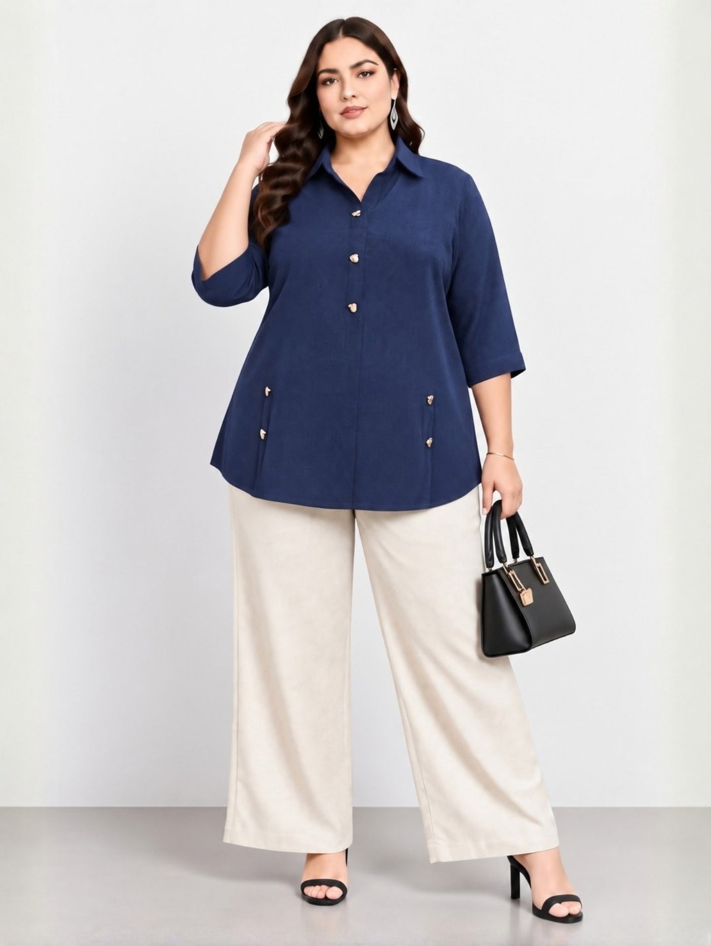 Navy Statement Top