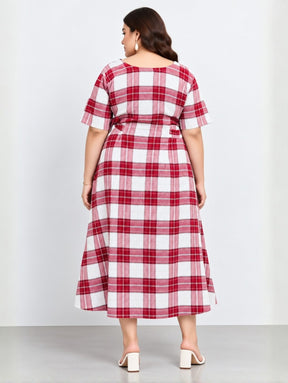 Checkmate Midi Dress