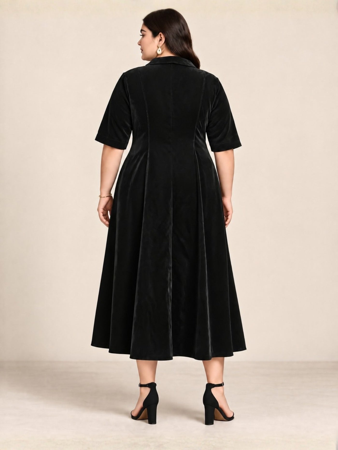Zara Glamour Velvet Dress