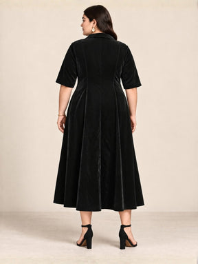 Zara Glamour Velvet Dress