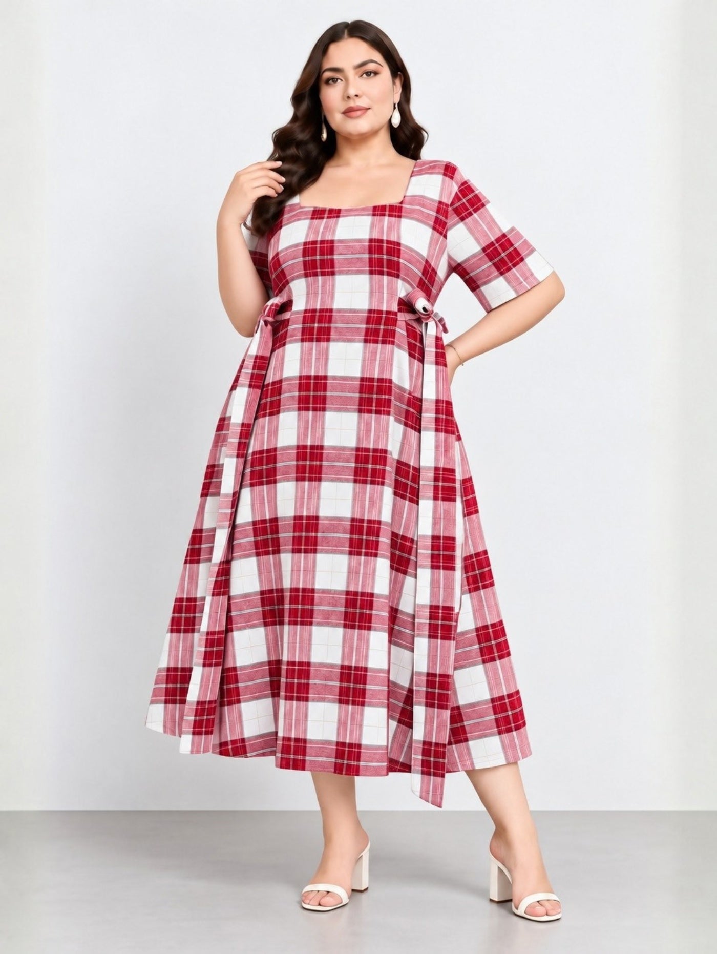 Checkmate Midi Dress