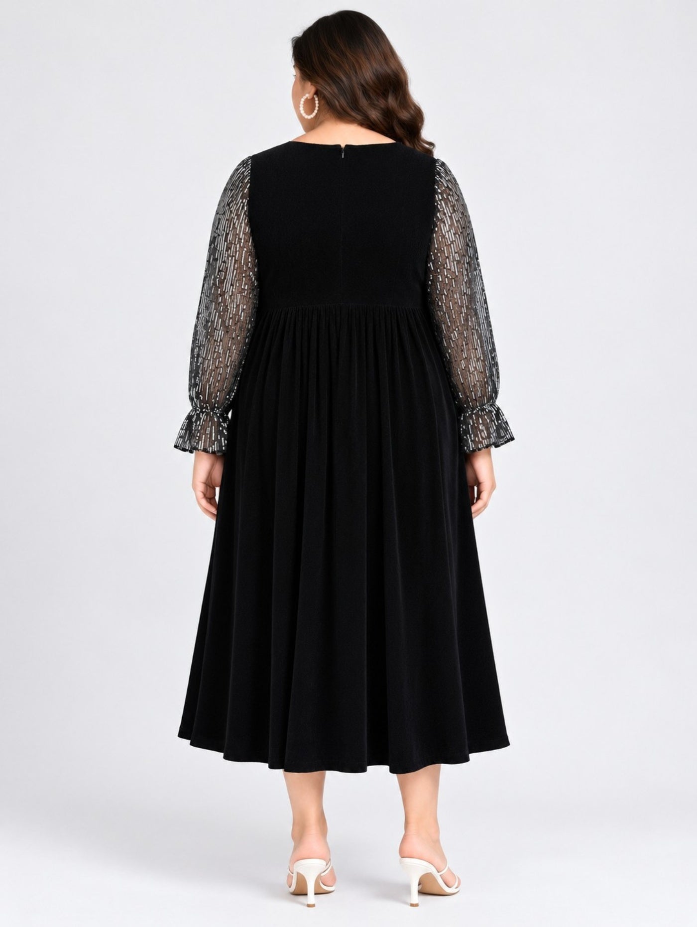 Evara midnight velvet  dress