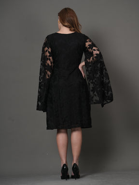 Curve Lux Black Lace Dress