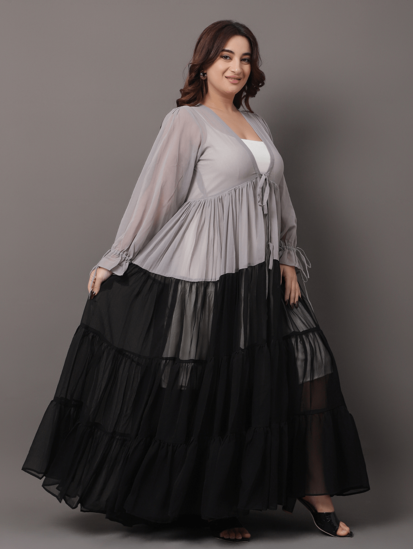 Ash grey shrug