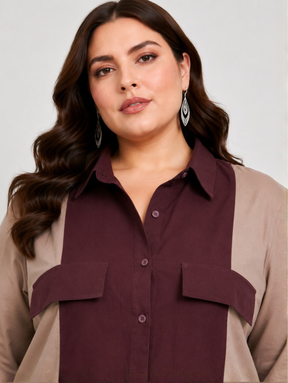 Colorblock Utility Shirt