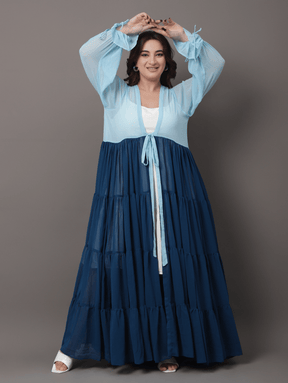 Sky dye shrug
