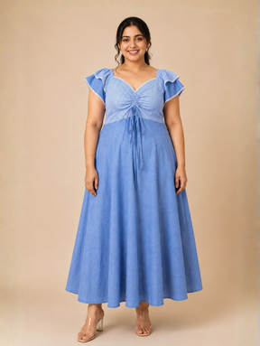 Dreamy Sky A-Line Dress