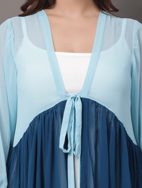 Sky dye shrug