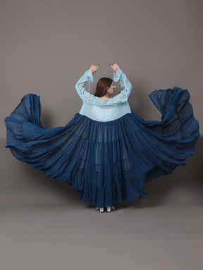 Sky dye shrug