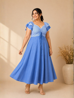 Dreamy Sky A-Line Dress